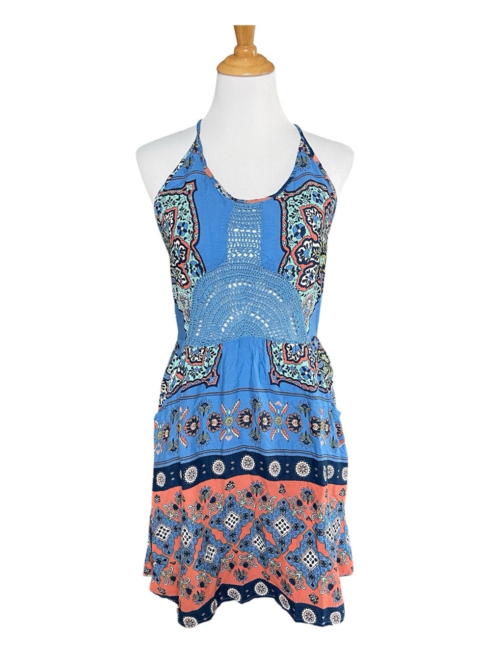 Roxy Dance to the Beat strappy crochet mini dress - Picture 3 of 9